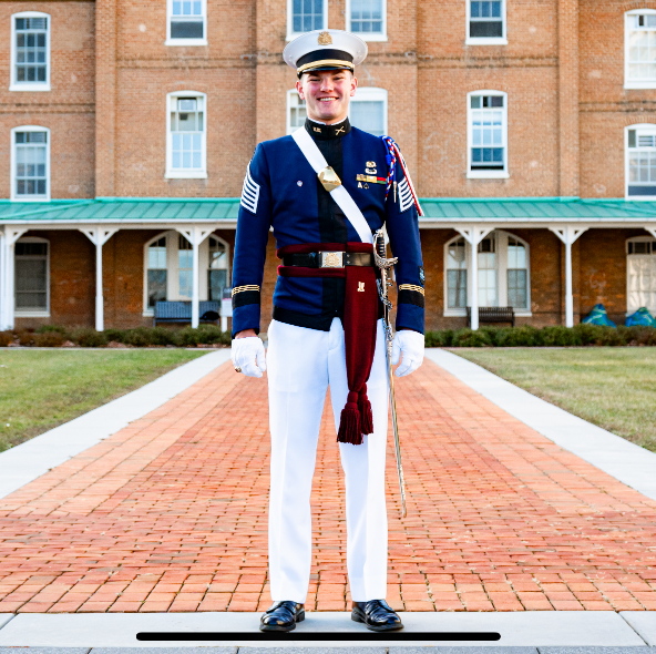 May: Isaac Lerner - Regimental Commander of the Corps of Cadets, Photo courtesy of the Virginia Tech Corps of Cadets